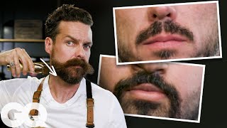 7 Ways To Shave amp Style A Mustache  GQ [upl. by Schuman]