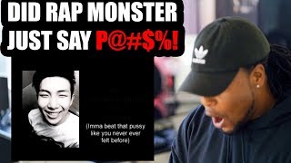 BTS  RM aka Rap Monster expensive girl  Lyric Break Down from a SCORPIO  REACTION [upl. by Ruthe906]