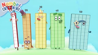 Bank Holiday Big Number Fun  30 Minutes of Maths  Learn to Count for Kids  Numberblocks [upl. by Attolrahc]