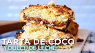 Receta de Tarta de coco y dulce de leche ¡DELICIA 🥥 [upl. by Sherline8]