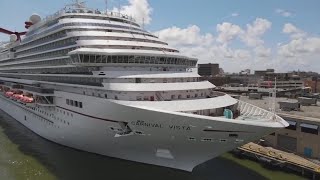 Watch Live Carnival Vista first cruise out of Galveston since the pandemic set to depart [upl. by Nelleyram]