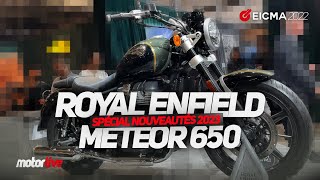 ROYAL ENFIELD METEOR 650 2023  EICMA 2022 [upl. by Alrich]