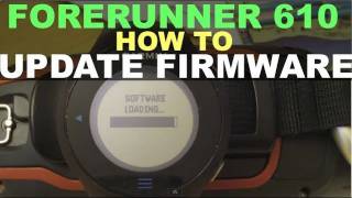 Garmin Forerunner 610  How to Update Firmware [upl. by Otrebire]