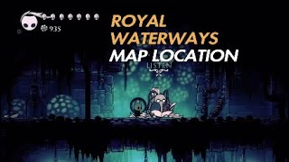 Hollow Knight  Royal Waterways Map Location Guide [upl. by Aekahs190]