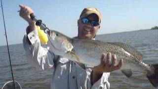 9 Lbs Trout On Calcasieu [upl. by Ettessil]