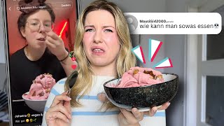 Ich esse die VIRALSTEN Deutschen TikTokFoodTrends damit du‘s nicht musst 🤢 [upl. by Lindie]