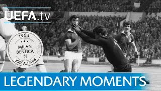 Legendary Moments Altafini wins European Cup with AC Milan against Benfica 1963 [upl. by Lon599]