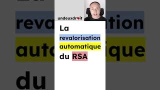 La revalorisation automatique du RSA [upl. by Alitta]