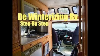 How I Dewinterize Sanitize My Camper Van Roadtrek [upl. by Carol-Jean]