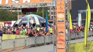 2015 Akron Marathon finish line [upl. by Metzgar]