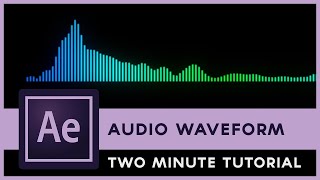 After Effects Audio Waveform Animation  Two Minute Tutorial [upl. by Audras995]