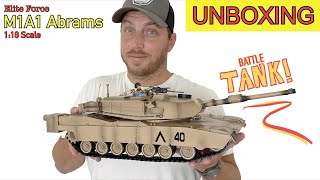 118 scale M1A1 Abrams TANK by Elite Force [upl. by Belak]