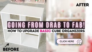 DIY STORAGE CUBE MAKEOVER  Must See Transformation 😱  Ashleigh Lauren [upl. by Lyrred239]