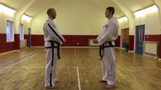 TaekwonDo One Step Sparring  Ilbo Matsogi [upl. by Ardnohsal]