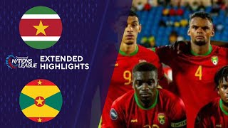 Suriname vs Grenada Extended Highlights  CONCACAF Nations League  CBS Sports Golazo [upl. by Silecara]