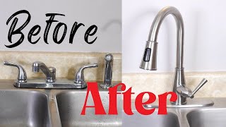 How To Replace Install Kitchen Faucet Easy Simple [upl. by Martinson535]