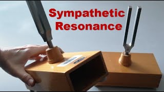 Tuning Fork Demonstration of Sympathetic Resonance [upl. by Ocin928]