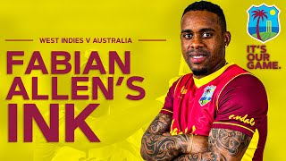 Everything You Need to Know About AllRounder Fabian Allen in Tattoos  West Indies [upl. by Aela]