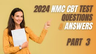 2024 NMC CBT PART3 Mock Test Nursing 5175 for UK amp Ireland Sample Questions and Answers [upl. by Morganica]