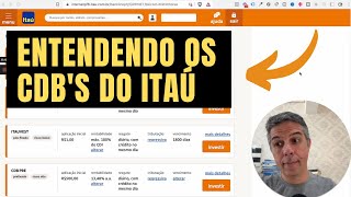 Como entender os CDBs de liquidez diária do Itaú [upl. by Yennej]