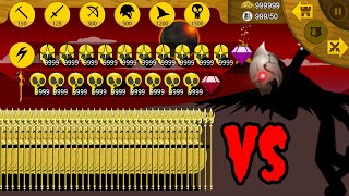 Stick War Legacy  Final BOSS VS 9999 Golden Spearton amp Griffon  Stick War Legacy Fight  KasubukTQ [upl. by Oiled]