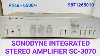 SONODYNE INTEGRATED STEREO AMPLIFIER SC3070 Price  6500 Only Contact no  9871265010 [upl. by Roslyn]