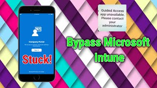 iPhone Stuck in Single App Mode FIX  Company Portal Bypass  DEP Lock  Guided Access  Intune [upl. by Fritze]