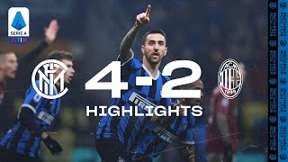 INTER 42 AC MILAN  HIGHLIGHTS  A comeback for the ages 😍⚫🔵 [upl. by Kir393]