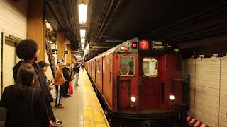 RARE MTA R33R36 Redbirds Bypassing 36 Street  4th Avenue [upl. by Alves636]