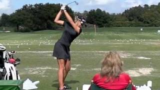 Natalie Gulbis Golf Swing [upl. by Klepac]