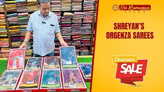 Shreyans Orgenza Saree  Clearance Sale  Sri Kumaran Silks Salem [upl. by Melgar]