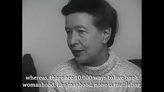 Simone de Beauvoir on Feminism 1967 [upl. by Anilah]