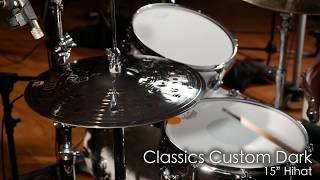 Meinl Cymbals CC15DAH Classics Custom 15quot Dark Hihat [upl. by Eivlys]