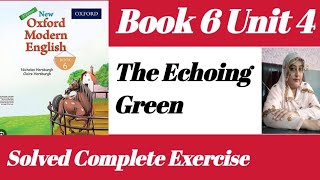 The Echoing Green Class 6 Question Answer  Modern English class 6 unit 4 exercise [upl. by Anitreb266]