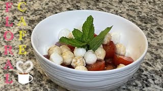 Mozzarella Cheese Balls amp Cherry Tomatoes [upl. by Annavaig604]