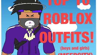 Top 10 Outfits in ROBLOX Meep City [upl. by Keifer]