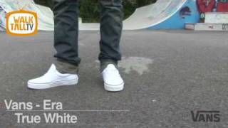 Vans Era  True White AW10  wwwwalktallcouk  Large Mens Footwear ampClothing  Vans Era [upl. by Uhsoj396]