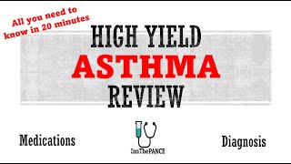 Asthma Review  Mnemonics And Other Proven Ways To Memorize for the PANCE PANRE [upl. by Eninnaej140]