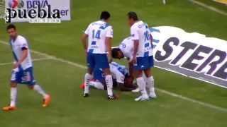 Puebla vs Morelia 32 Jornada 7 Apertura 2014 Debut de quotEl Chelisquot [upl. by Annaierb]