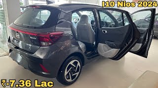 Hyundai Grand I10 Nios Sportz 2024  I10 2nd Top Model Features Price  I10 Nios RealLifeReview [upl. by Nonez834]