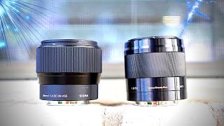 Sigma 56mm F14 vs Sony 50mm F18 [upl. by Rehsa]