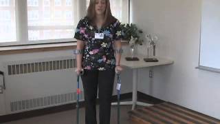 How To Use Forearm Crutches [upl. by Ellehcyar]