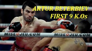 Legendary Boxing Highlights Artur Beterbiev first 9 KOs [upl. by Nolyar132]