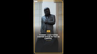 Johnny Cash takes center stage in the US Capitol with new statue unveiled [upl. by Anailuy]