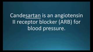 How to pronounce candesartan Atacand Memorizing Pharmacology Flashcard [upl. by Netsoj]