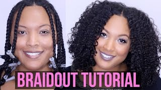 How To Get the PERFECT BRAIDOUT  Natural amp Transitioning Hair [upl. by Vona]