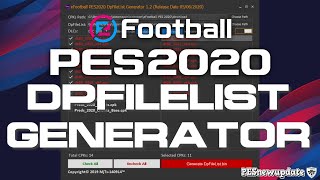 eFootball PES 2020 DpFileList Generator by MjTs140914 [upl. by Chapen]