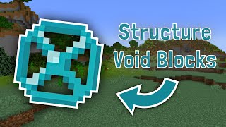 How To Get and Use Structure Void Blocks In Minecraft Java And Bedrock [upl. by Kenley311]