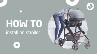 How to install the MaxiCosi Pebble 360 on a stroller [upl. by Nakre]