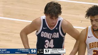 23 Gonzaga vs Santa Clara College Basketball Game Full Highlights 2024  INSANE GAME [upl. by Rheingold]